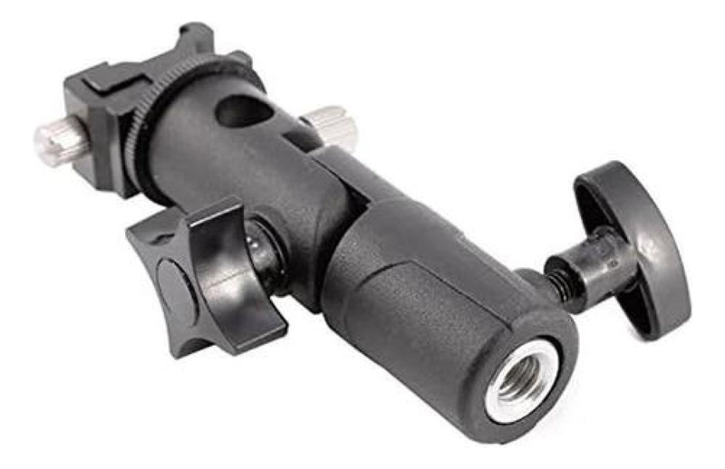 SWIVEL SOPORTE DE ZAPATA PARA FLASH Y PARAGUAS METAL - 5