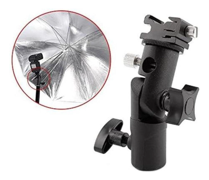 SWIVEL SOPORTE DE ZAPATA PARA FLASH Y PARAGUAS METAL - 6
