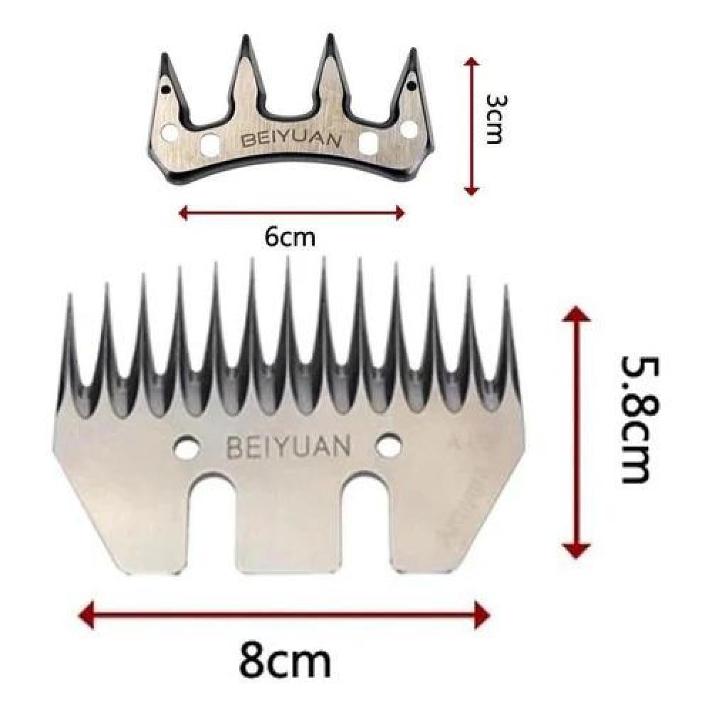 SET REPUESTO CUCHILLO ESQUILADORA 4 Y 9 DIENTES PEINE LANA OVEJA - 2