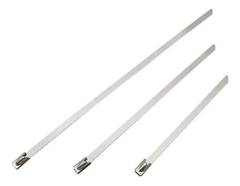 SET HERRAMIENTAS FLEJES 100 PIEZAS METALICOS C HEBILLA SEGURIDAD 4.6 X 200 MM ZUNCHO - 3