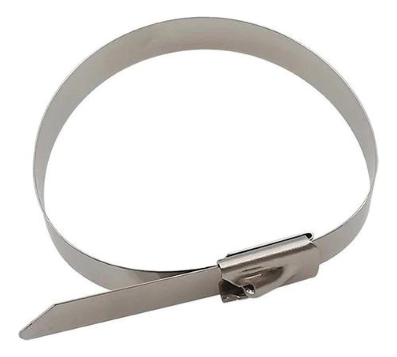 SET HERRAMIENTAS FLEJES 100 PIEZAS METALICOS C HEBILLA SEGURIDAD 4.6 X 200 MM ZUNCHO - 5