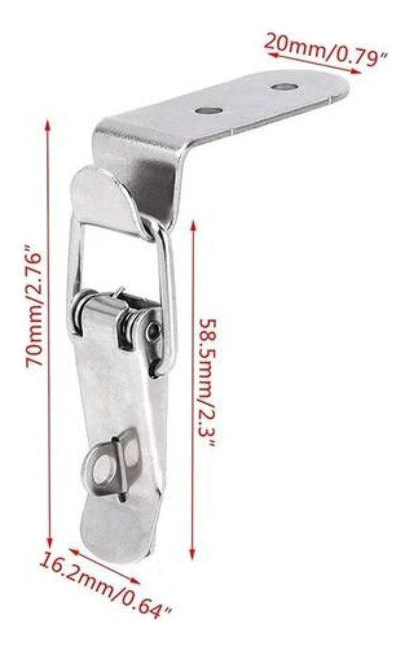 CIERRE CLAMP TIRADOR RAPIDO MECANISMO RESORTE MUEBLES - 9