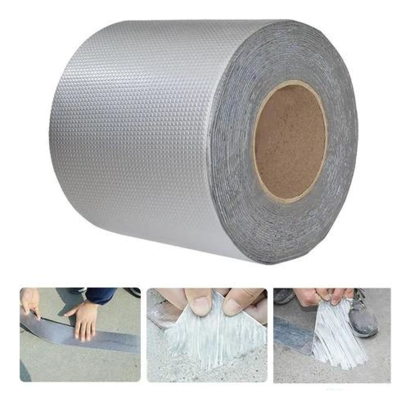 CINTA ADHESIVA REPARACIÓN FILTRACION 5 M X 10 CM SELLADO GOTERA IMPERMEABL TECHO VENTANA 5 M X 10 CM - 2