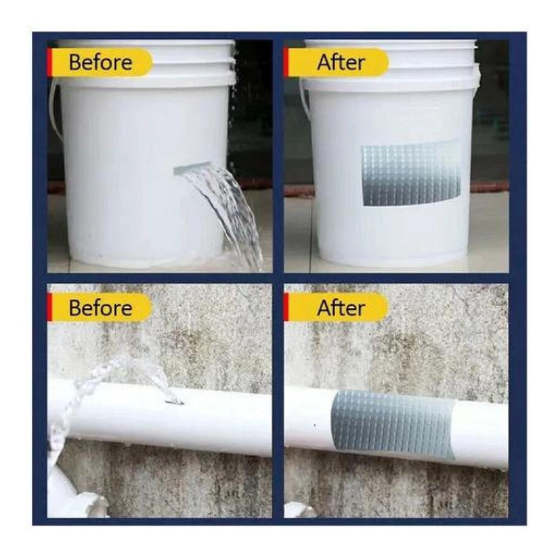CINTA ADHESIVA REPARACIÓN FILTRACION 5 M X 10 CM SELLADO GOTERA IMPERMEABL TECHO VENTANA 5 M X 10 CM - 5
