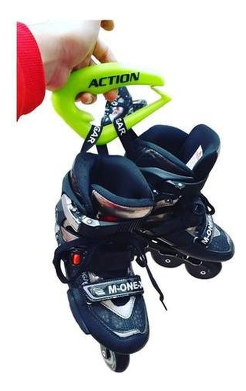 GANCHO SUJETA PATINES ACTION TRANSPORTE MOSQUETÓN ENGANCHE RAPIDO MORADO - 7