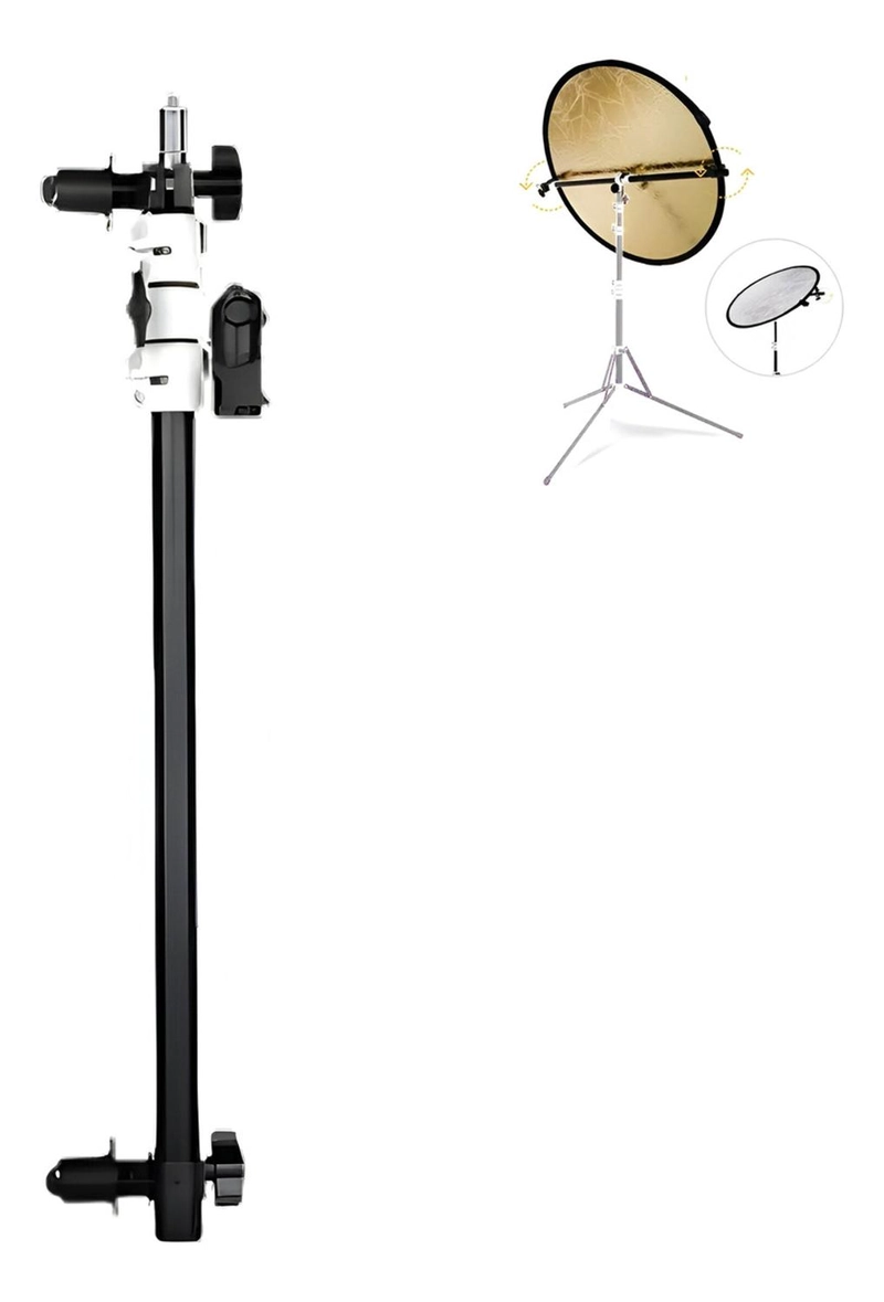 SOPORTE BOOM TELESCOPICO 470-1250 MM REFLECTOR Y FLASH FOTO - 1