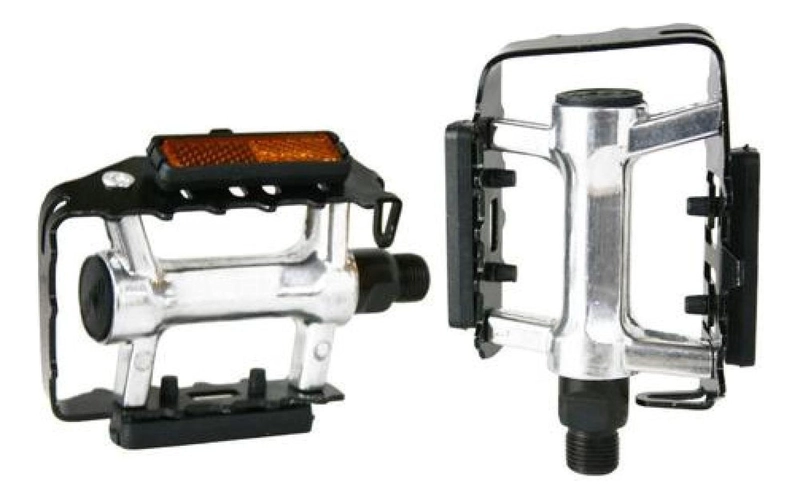 PAR PEDALES BICICLETA UNIVERSAL ALUMINIO C/ REFLECTANTE MTB - 3