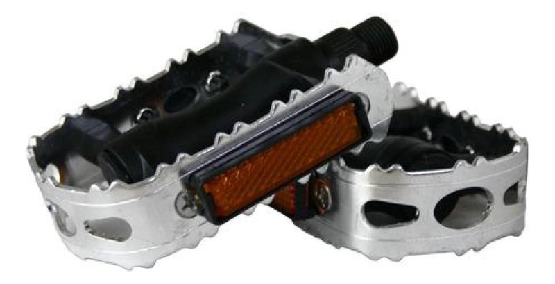 PAR PEDALES BICICLETA UNIVERSAL ALUMINIO ANTIDESLIZANTE MTB - 2