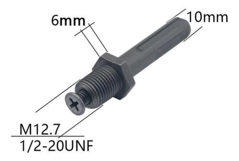 MANDRIL RAPIDO ADAPTADOR SDS PLUS 13 MM TOMA 1/2-20UNF - 3