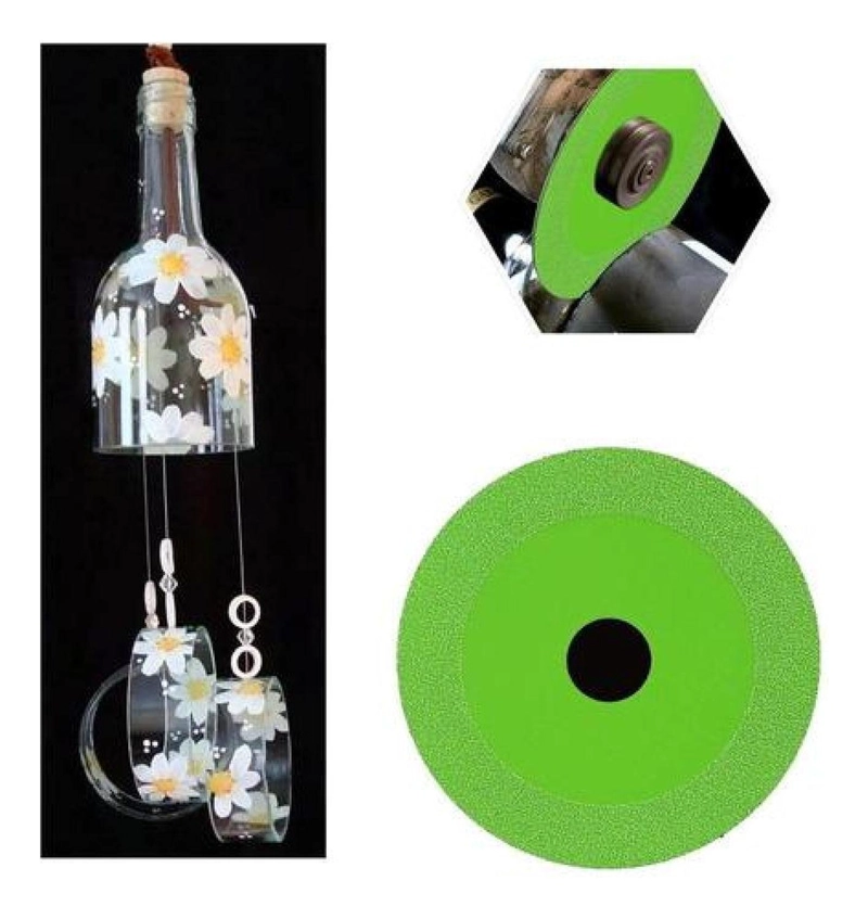 DISCO DE DIAMANTE CORTE VIDRIO PARA ESMERIL ESTANDAR CHILE VERDE - 4