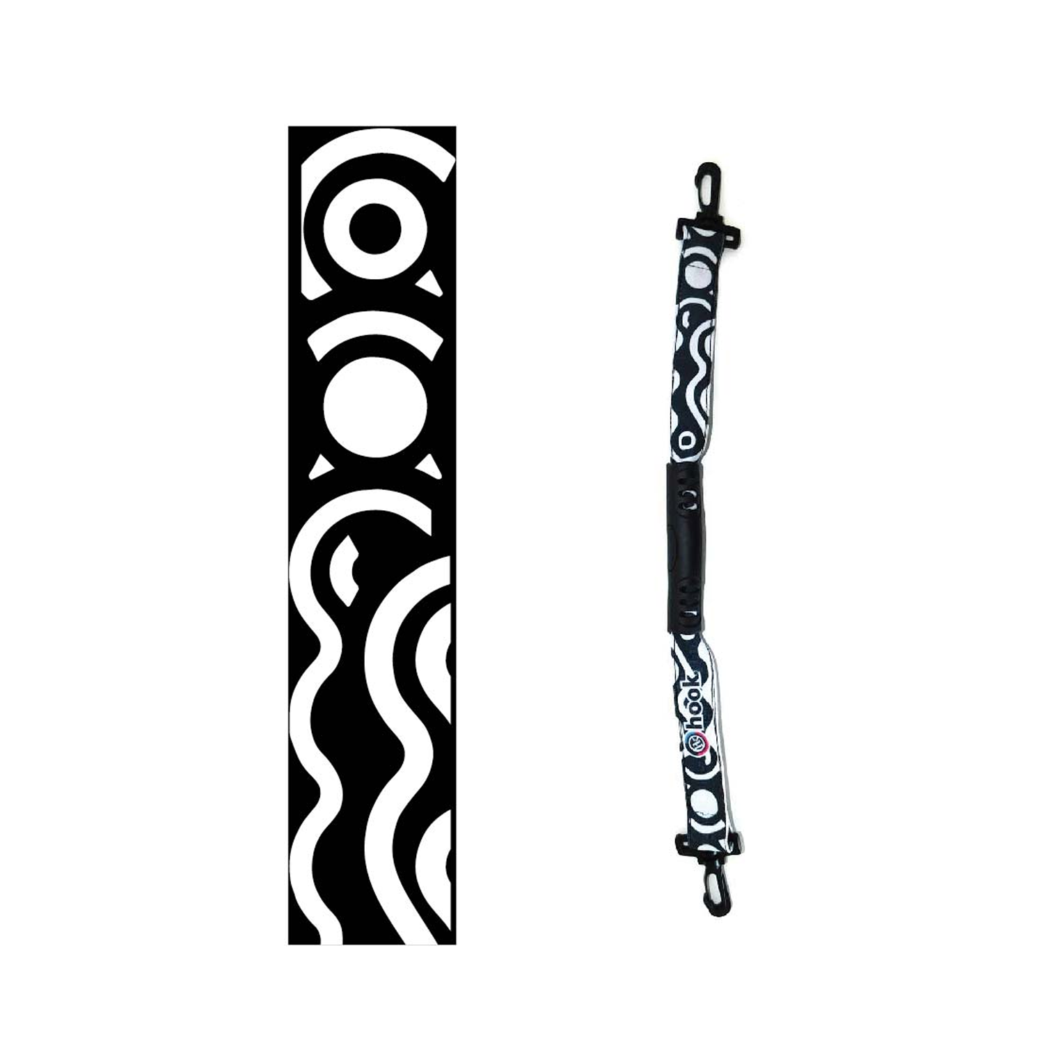 TIRANTE PORTA PATINES HOOK CORREA TRANSPORTE MANO ROLLER DISEÑO - 2