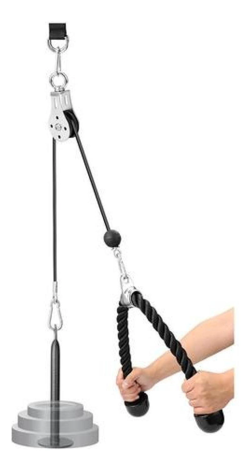 KIT POLEA LEVANTAMIENTO PESO GIMNASIO EN CASA TRICEPS - 4