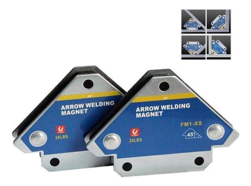 SET 2 ESCUADRAS MAGNE TICAS SOLDAR ANGULOS 45° 90° 135° 28LBS - 1