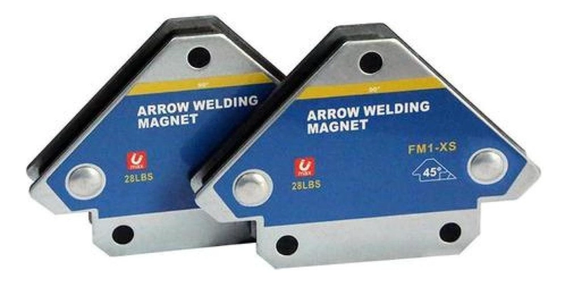 SET 2 ESCUADRAS MAGNE TICAS SOLDAR ANGULOS 45° 90° 135° 28LBS - 2