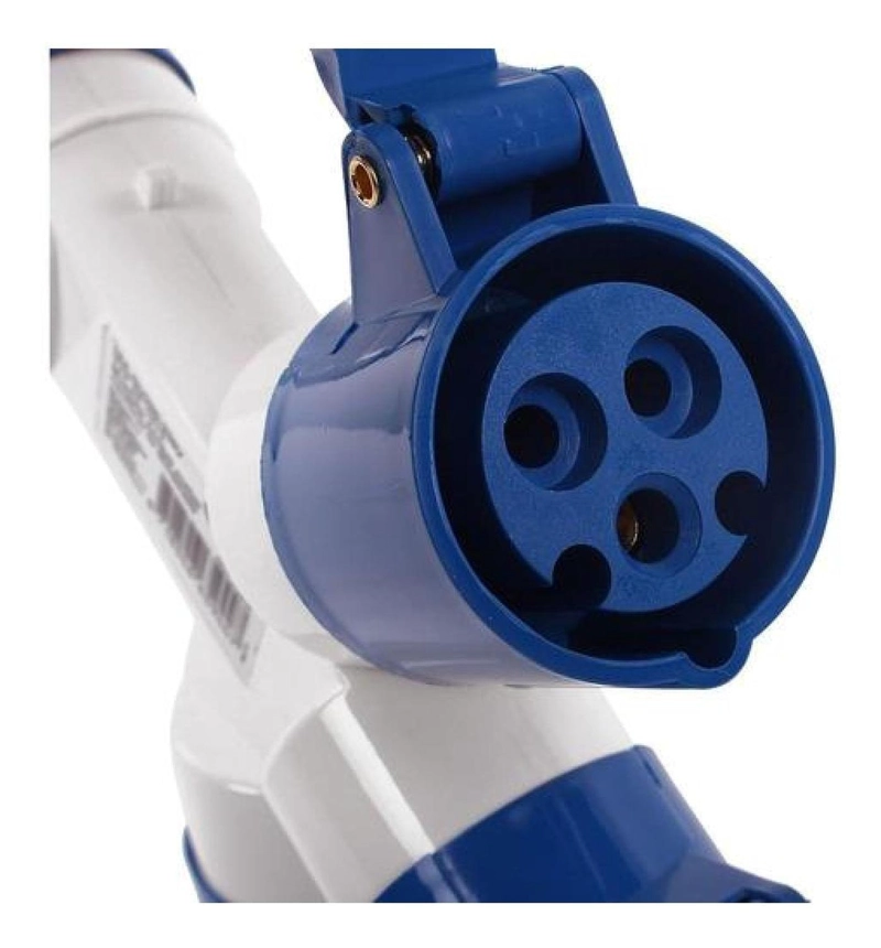 TOMA BLANCO HEMBRA ENCHUFE INDUSTRIAL DERIVACIÓN MÚLTIPLE 220V 2P+T - 4