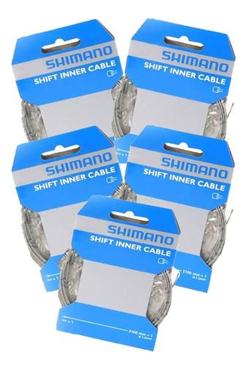 PACK 5 CABLES SHIMANO WP-Y60098100 PIOLAS CAMBIO 1.2 X 2100MM - 1