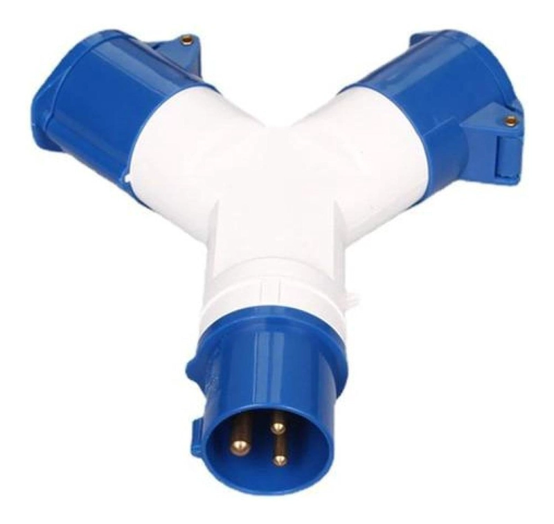ENCHUFE INDUSTRIAL TOMA HEMBRA DERIVACIÓN DUAL 220 V 2P+T - 4