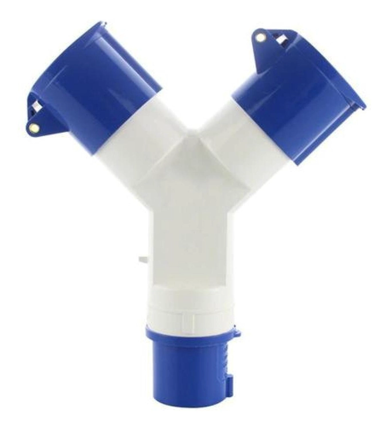 ENCHUFE INDUSTRIAL TOMA HEMBRA DERIVACIÓN DUAL 220 V 2P+T - 5
