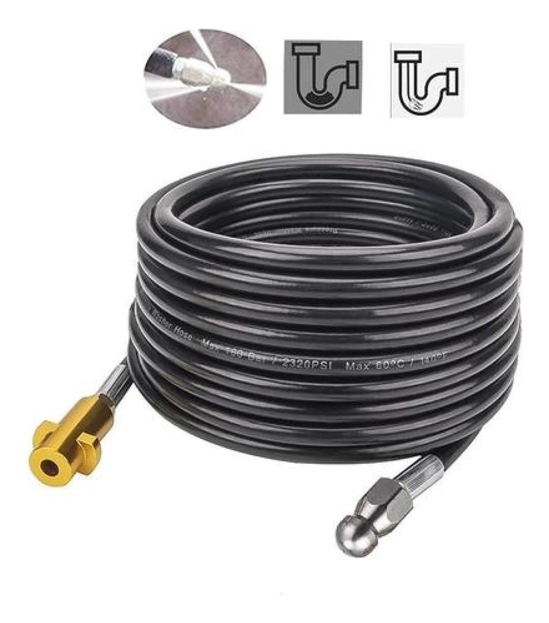 MANGUERA 10MTS DESTAPE ALCANTARILLADO TUBERIAS PARA KARCHER KARCHER K SERIES K2 K3 K4 K5 K6 K7 - 2