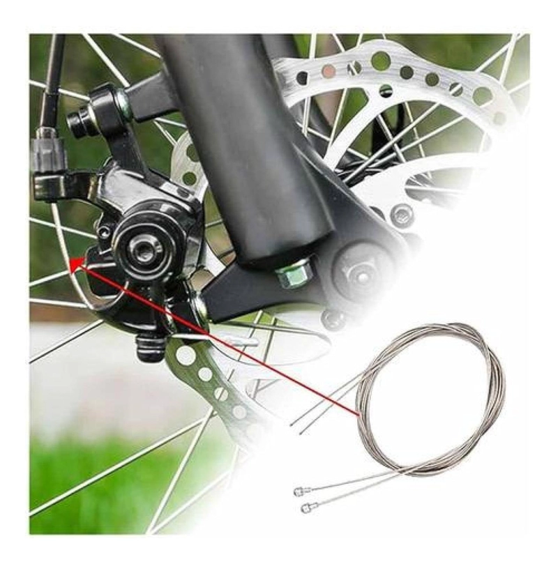 CABLE FRENO TRASERO SHIMANO ACERO 2050 MM BICICLETA MTB - 3