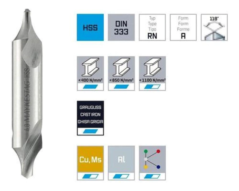 SET HERRAMIENTAS BROCAS 8 PIEZAS 1-8 MM CENTRO PERFORACION METAL HSS - 2