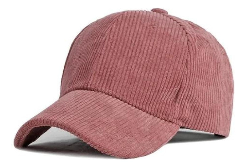 GORRA ALGODÓN COTELÉ JOCKEY UNISEX CLÁSICO CASUAL - 1