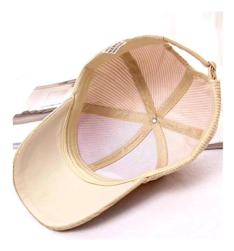 GORRA ALGODÓN COTELÉ JOCKEY UNISEX CLÁSICO CASUAL - 5
