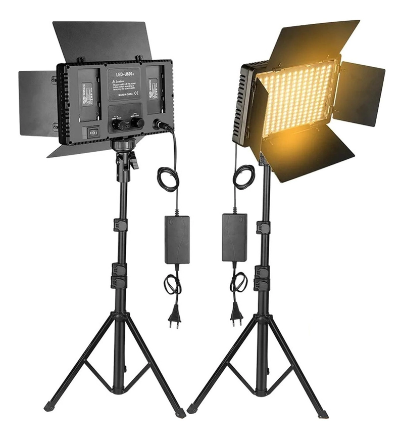 POTENTE PANEL LUZ LED U800 + 2 BATERIAS + TRIPODE FOTOGRAFIA - 3