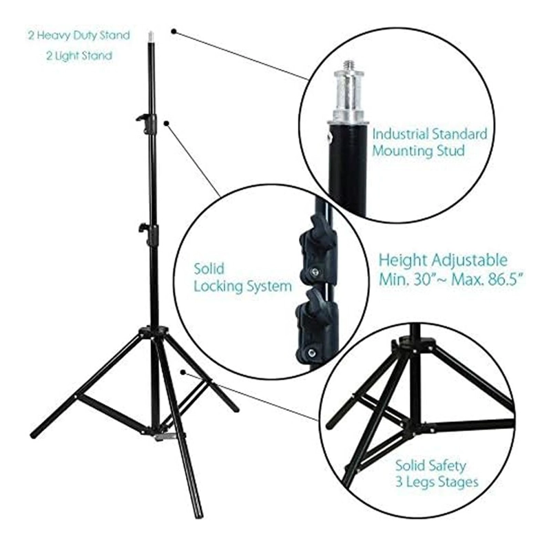 POTENTE PANEL LUZ LED U800 + 2 BATERIAS + TRIPODE FOTOGRAFIA - 5