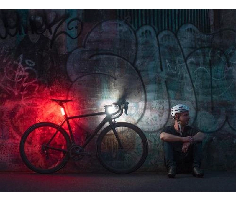 LUZ LED KNOG BICICLETA FRONTAL USB 8 MODOS MTB RUTA 110 LM - 9