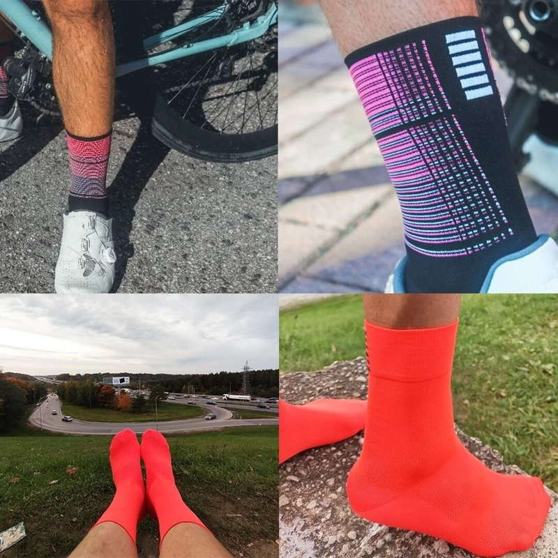 CALCETINES CICLISMO UNISEX NYLON YKYWBIKE COMPRESORAS TRANSPIRABLES - 3