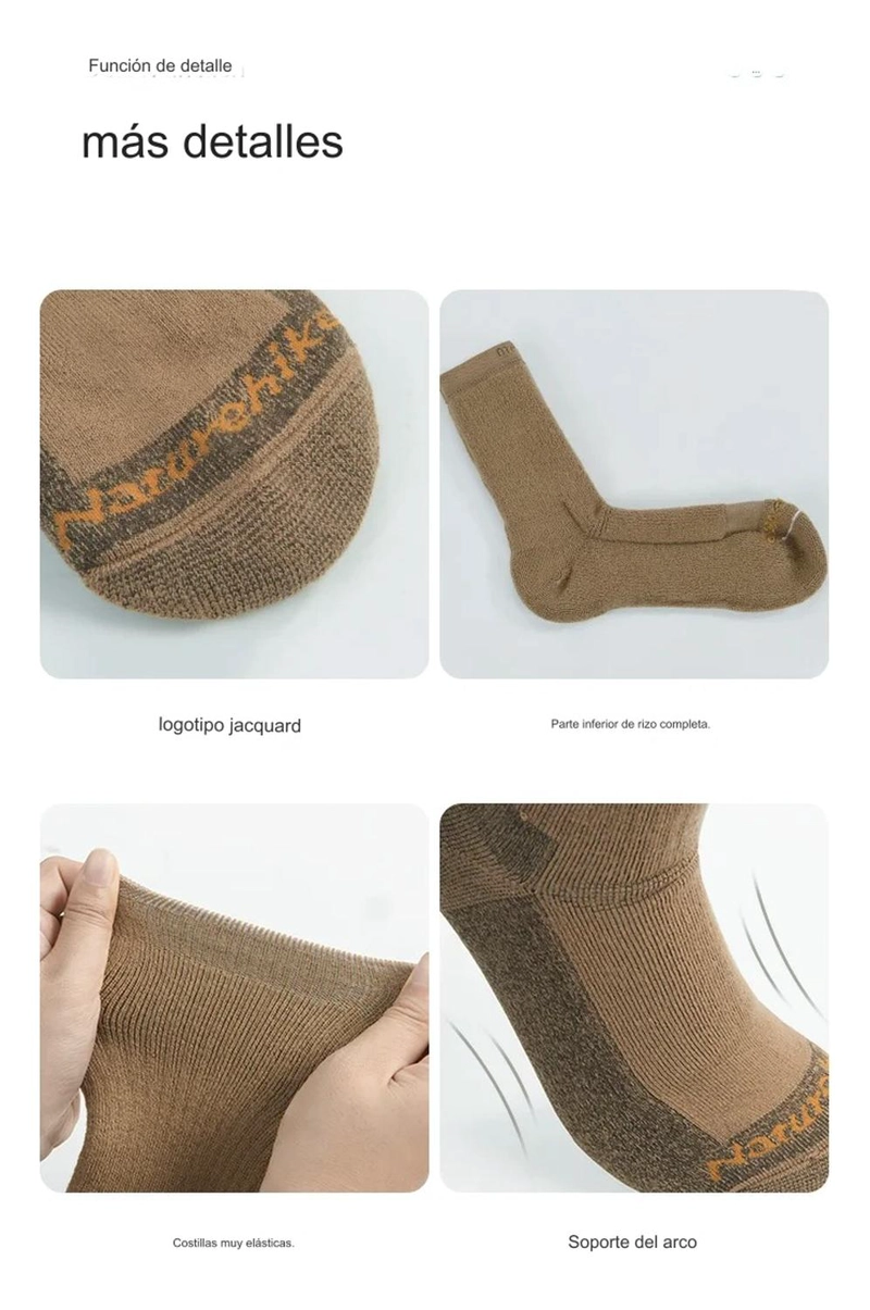 CALCETAS LANA UNISEX NATUREHIKE MERINO, TÉRMICAS DEPORTES - 4