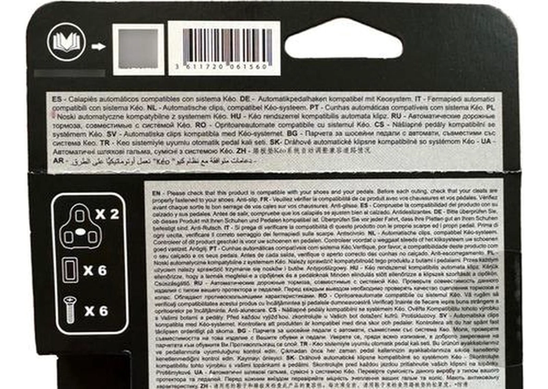 CALAS LOOK KEO GRIP 0° ANTIDESLIZANTE BICICLETA RUTA PISTA NEGRO - 4