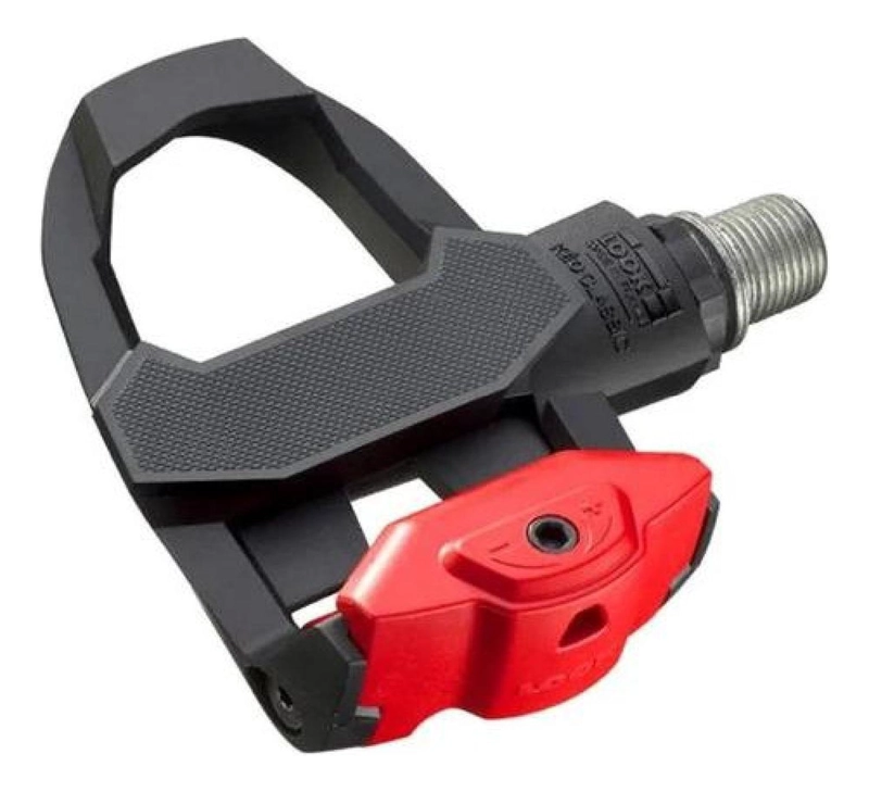PEDALES LOOK KE O CLASSIC 3 + CALAS KE O GRIP RUTA BICICLETA NEGRO/ROJO - 3