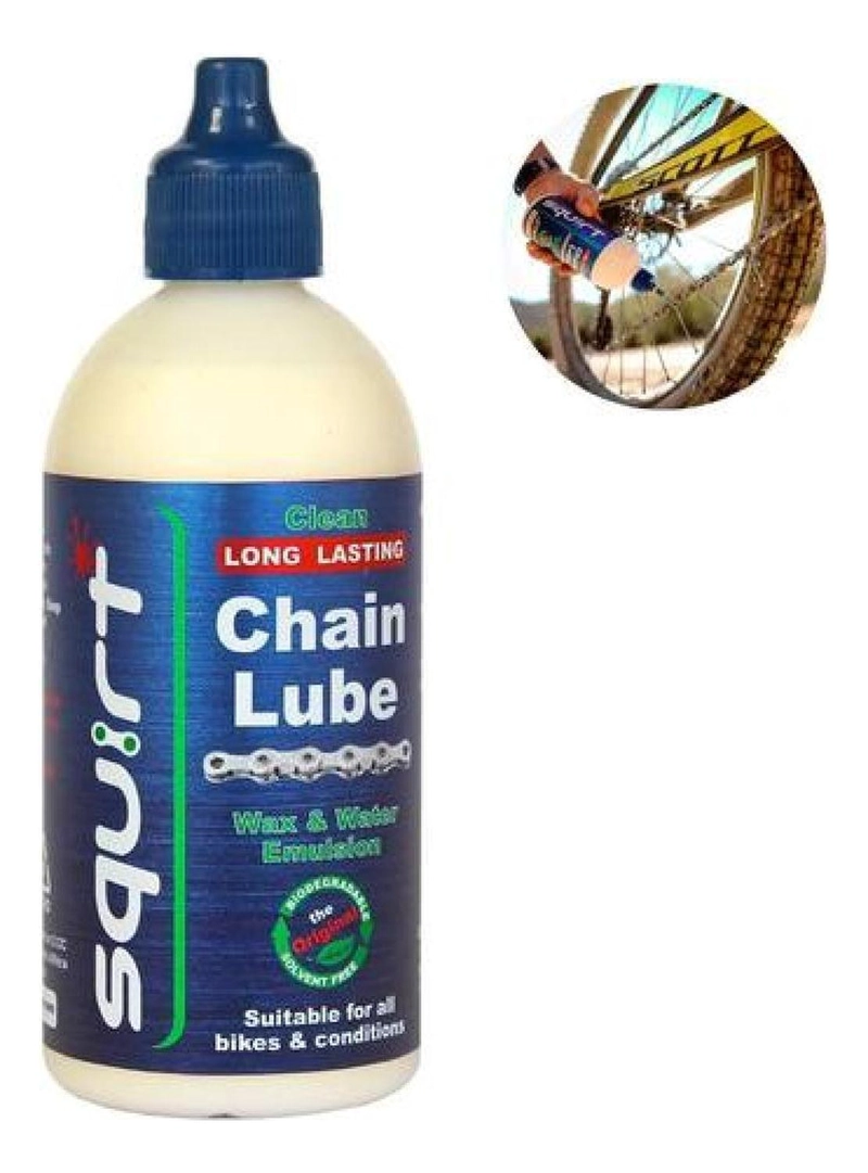 LUBRICANTE DE CADENA SQUIRT 120ML DRY LUBE LONG TODO CLIMA - 1