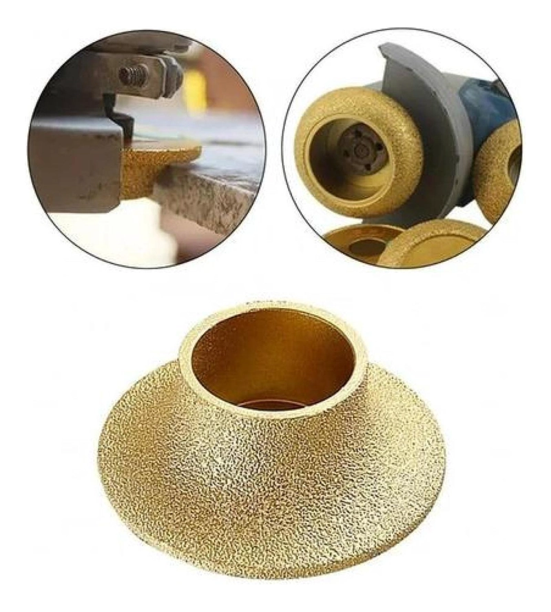 DISCO DIAMANTADO BORDE SEMI CIRCULAR ESMERIL GRANITO MARMOL DORADO OSCURO - 3
