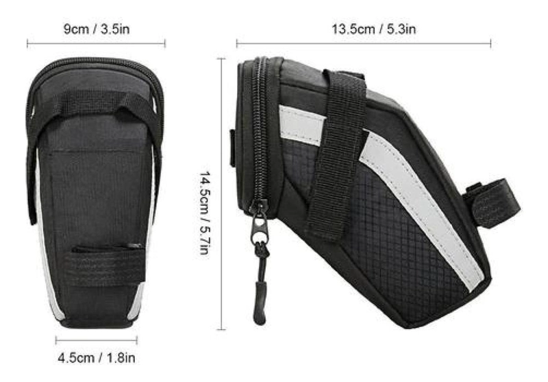 BOLSO OZONO TRASERO 1.5 LT TUBO SILLÍN IMPERMEABLE BICICLETA - 4