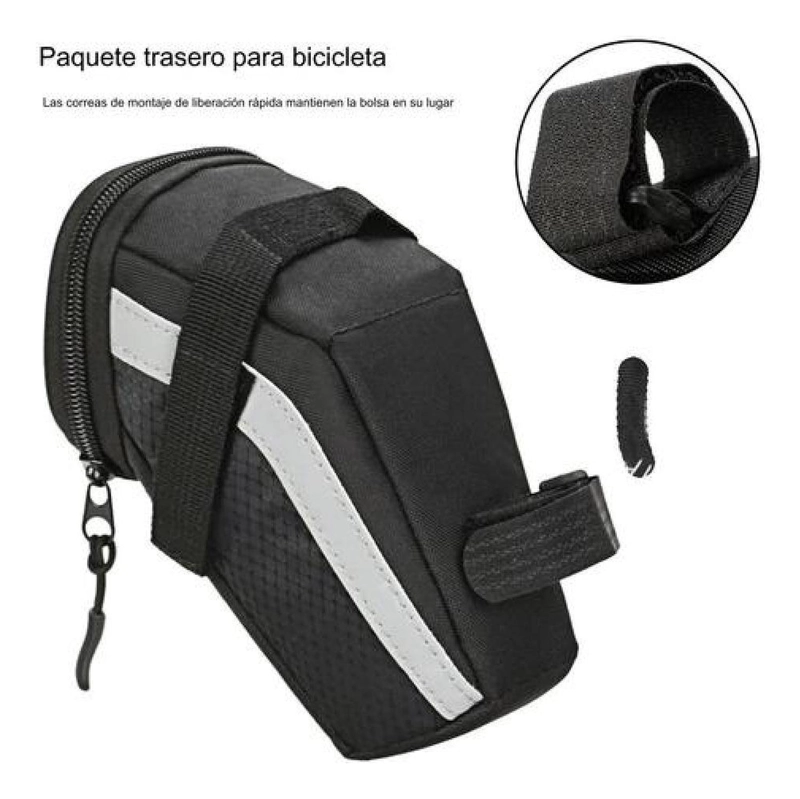 BOLSO OZONO TRASERO 1.5 LT TUBO SILLÍN IMPERMEABLE BICICLETA - 6