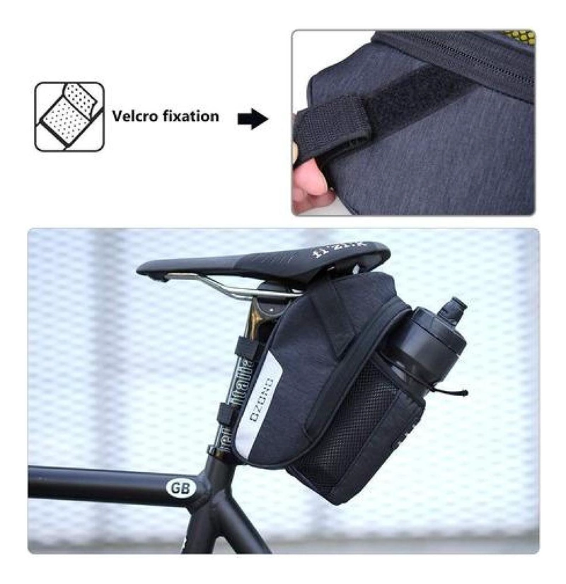BOLSO TRASERO 2LT SILLÍN IMPERMEABLE BICICLETA PORTA BOTELLA - 5