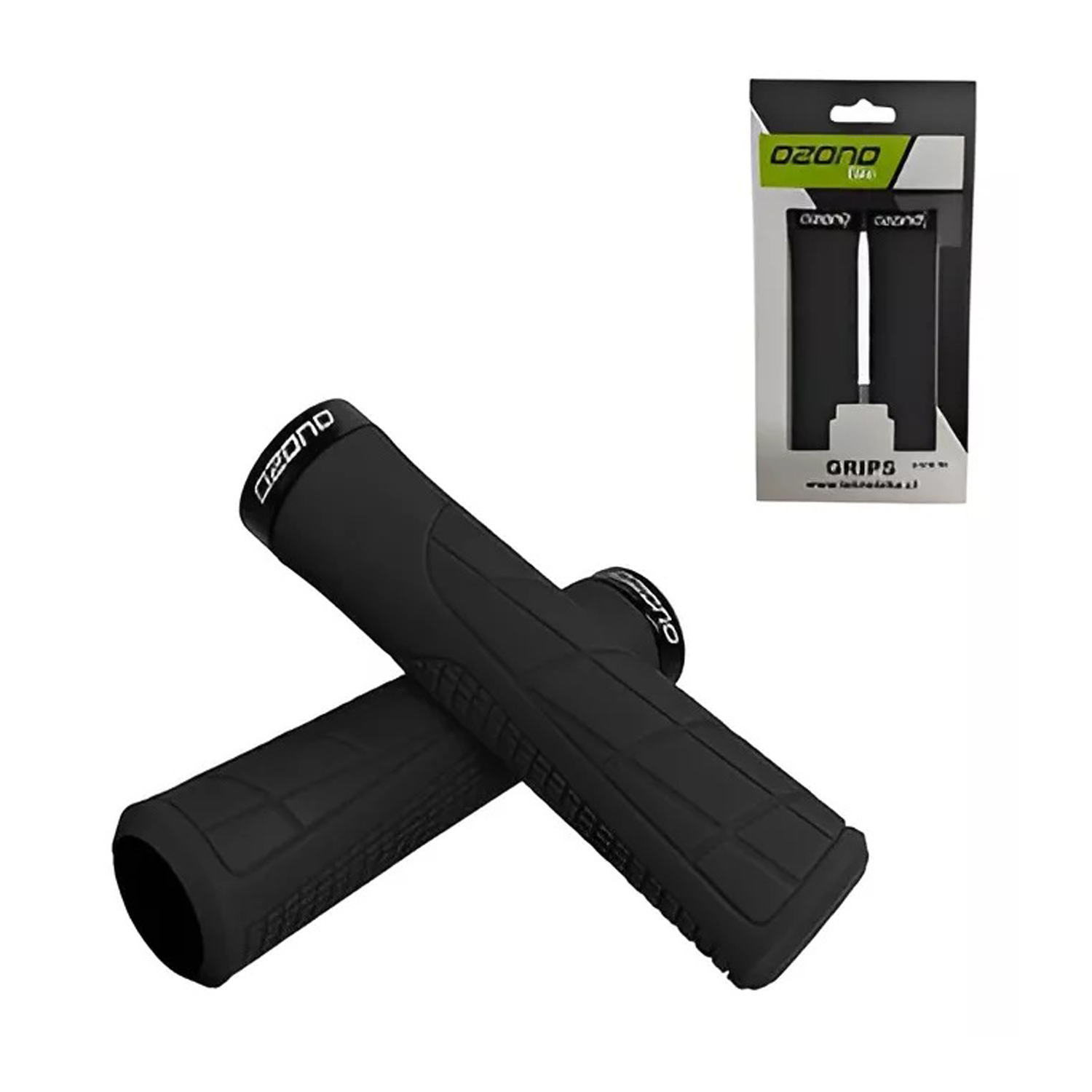 PUÑOS OZONO SILICONA ERGONÓMICOS MTB LOCK GRIP MANILLAR EMPUÑADURA - 1