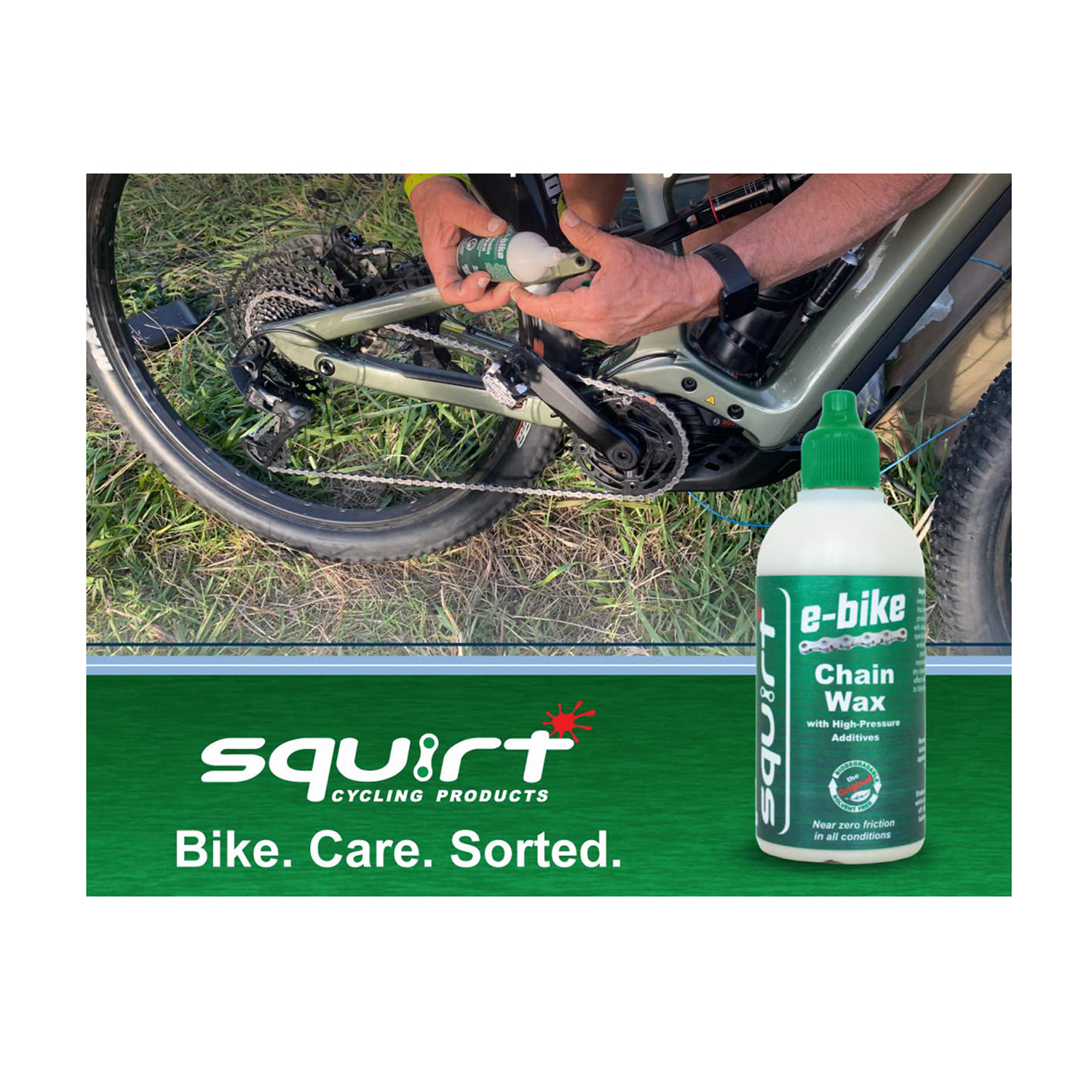 LUBRICANTE DE CADENA SQUIRT WAX E-BIKE 120ML BICICLETA - 5