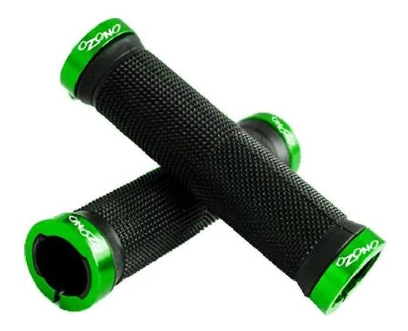 PUÑOS OZONO SILICONA BICICLETA DOBLE LOCK GRIP MANILLAR MTB - 2