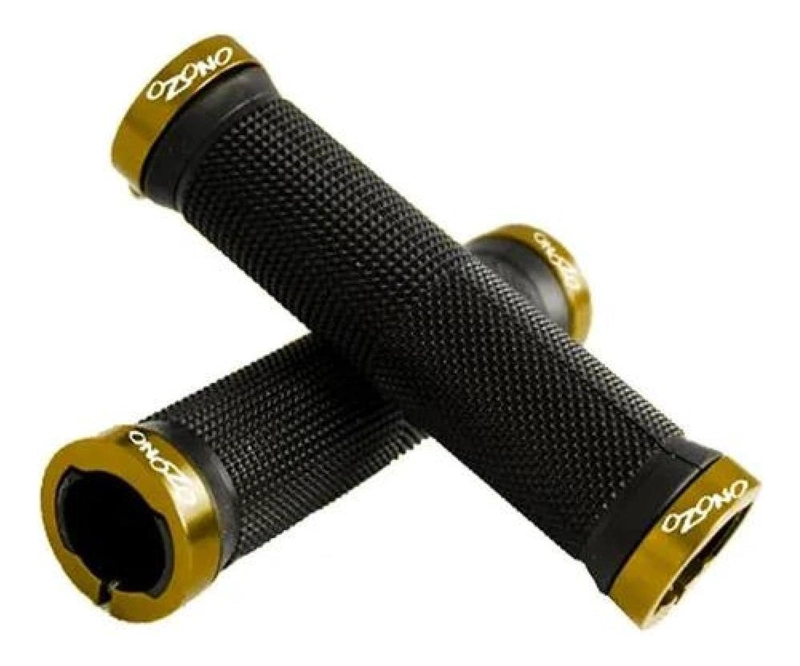 PUÑOS OZONO SILICONA BICICLETA DOBLE LOCK GRIP MANILLAR MTB - 2