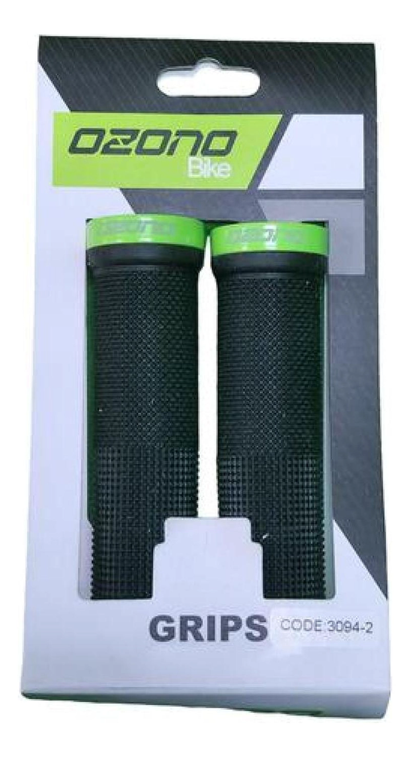 PUÑOS OZONO SILICONA BICICLETA DOBLE LOCK GRIP MANILLAR MTB - 3