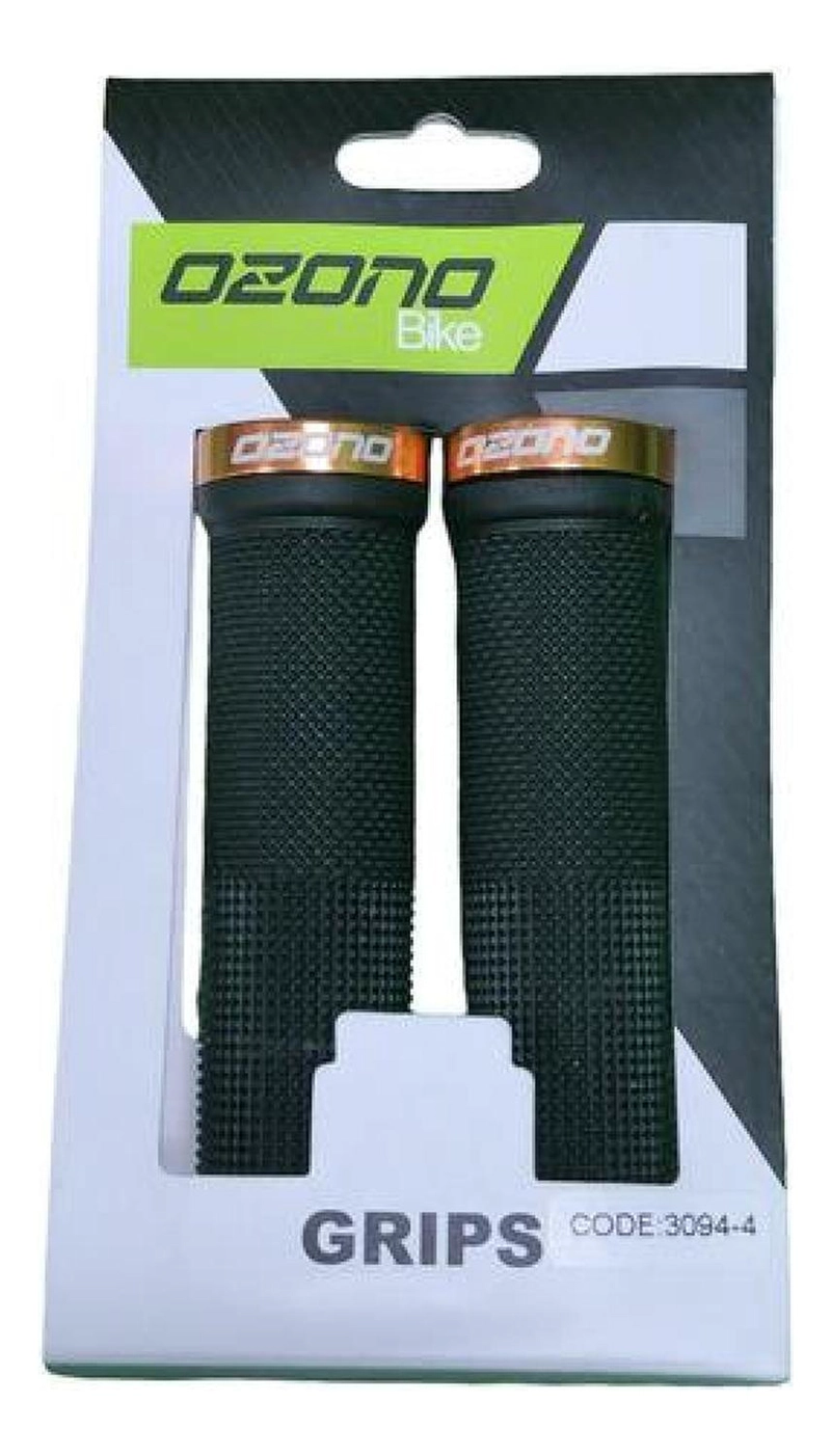 PUÑOS OZONO SILICONA BICICLETA DOBLE LOCK GRIP MANILLAR MTB - 3