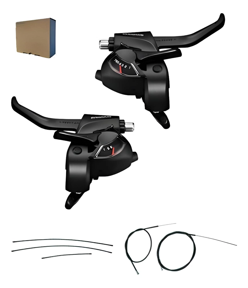 KIT MANILLAS SHIMANO CAMBIO FRENO TOURNEY 3X7V DER IZQ - 1