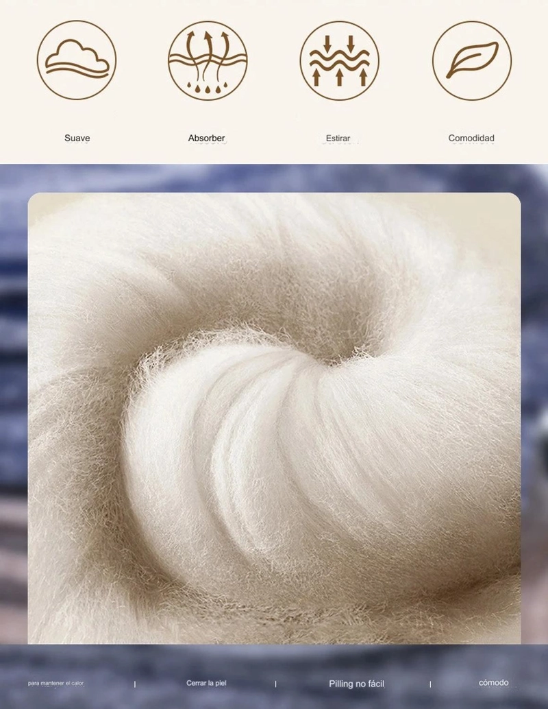 CALCETAS 80% LANA OVEJA MERINO HOMBRE MUJER FRIO INVIERNO MERINO - 7