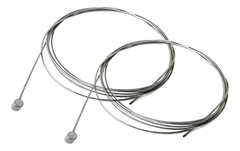 2 CABLES SHIMANO FRENO TRASERO ACERO 2050MM BICICLETA MTB - 1