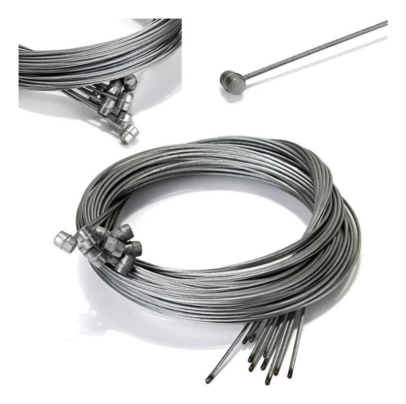 6 CABLES SHIMANO FRENO TRASERO ACERO 2050 MM BICICLETA MTB - 2