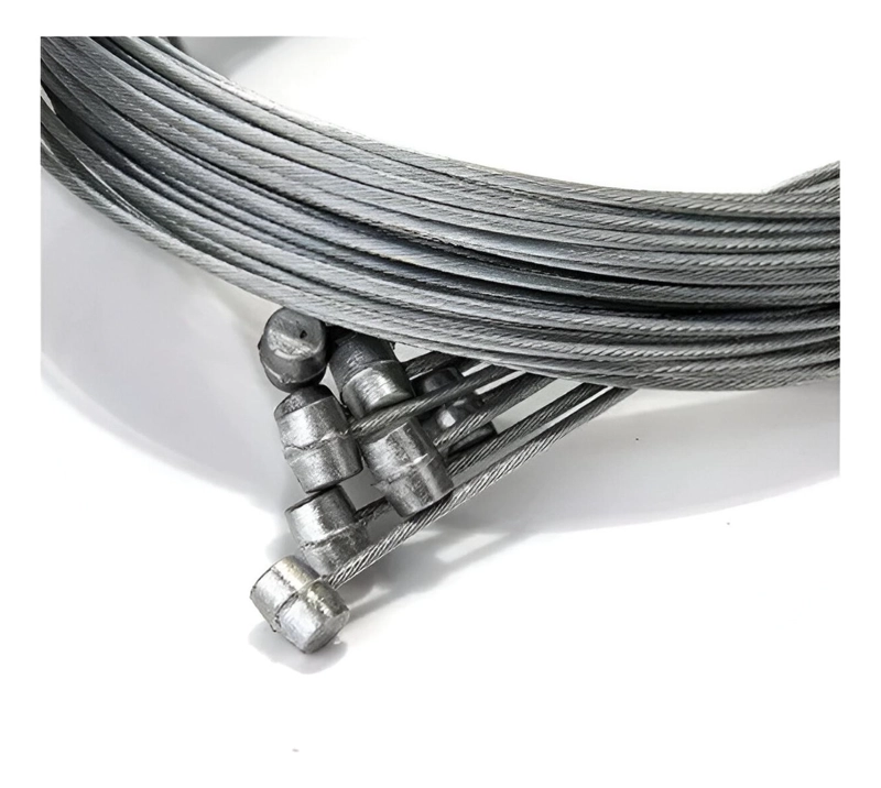 6 CABLES SHIMANO FRENO TRASERO ACERO 2050 MM BICICLETA MTB - 4